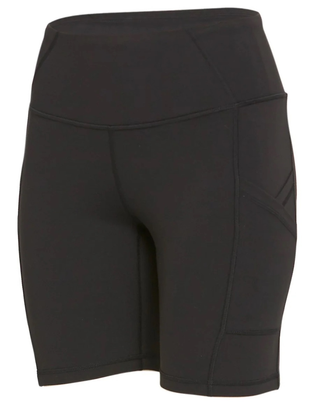 Prana Black High-Rise Bike Shorts with Side Pocket